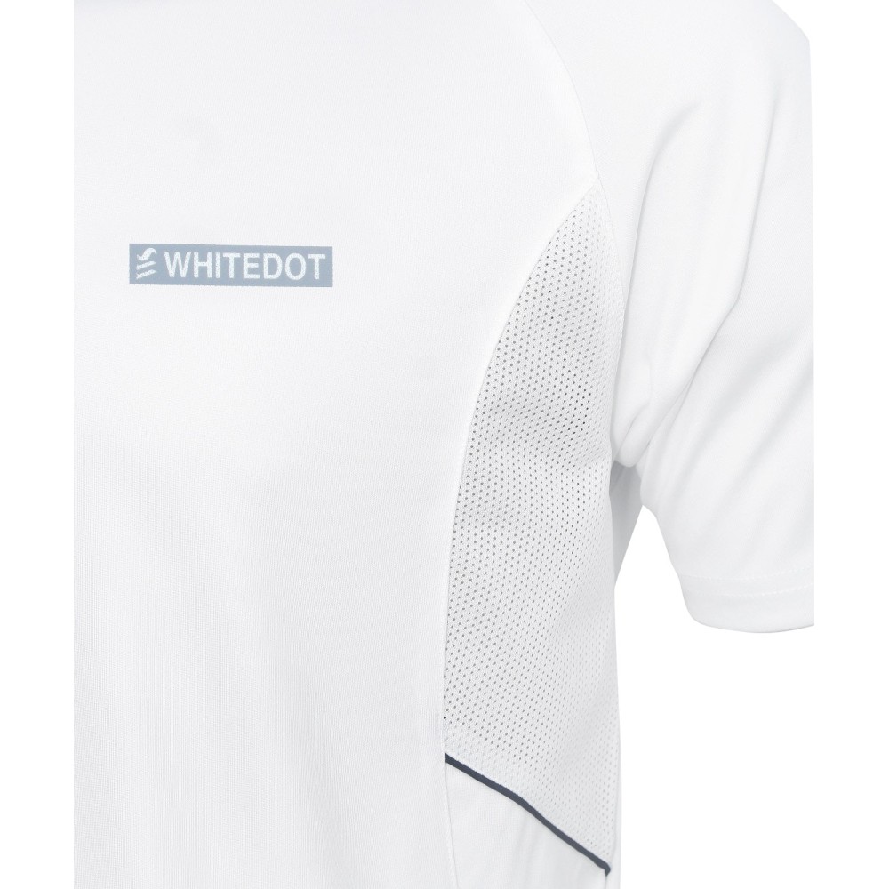 Omega Dri-FIT Cricket White Polo T-Shirt