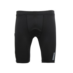 Sigma Black Quick Dry Compression Shorts with Mobile Pocket