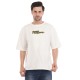Space odyssey Cotton Tshirt - White Drop Shoulder 