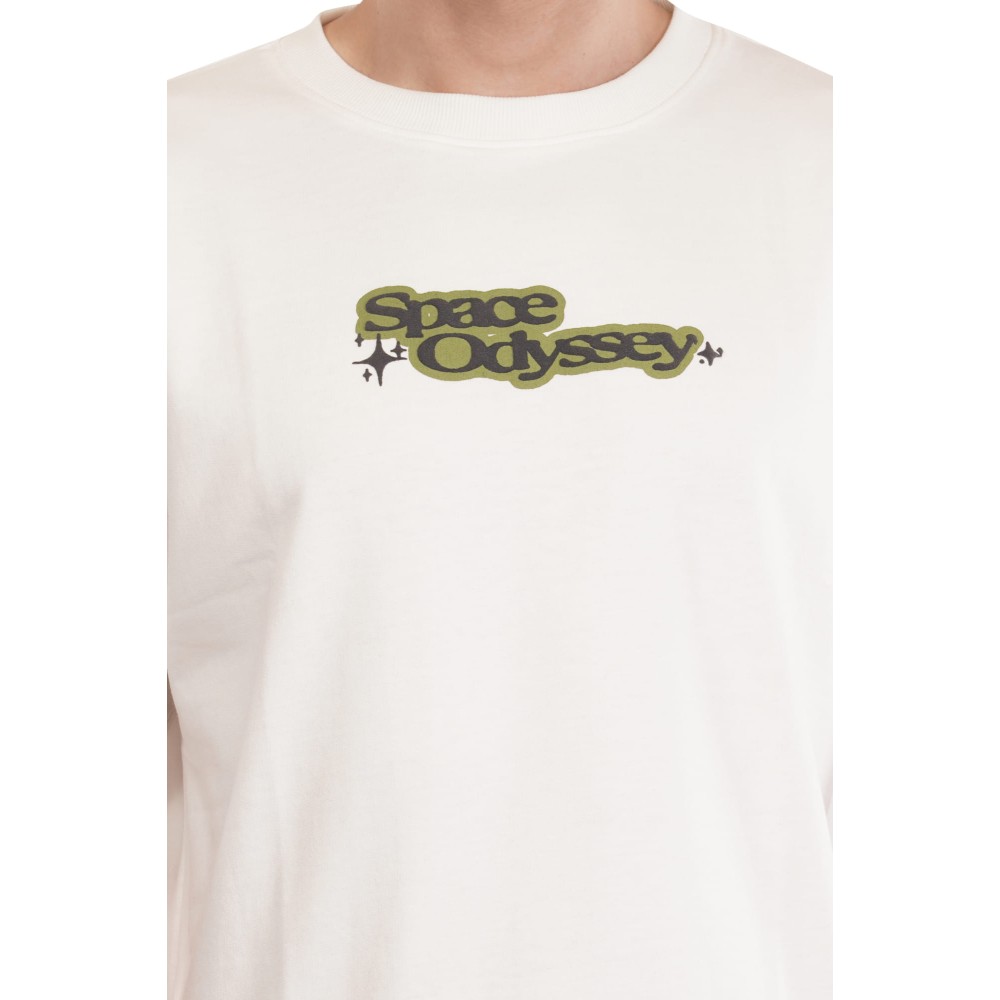 Space odyssey Cotton Tshirt - White Drop Shoulder 