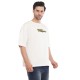 Space odyssey Cotton Tshirt - White Drop Shoulder 