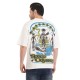 Space odyssey Cotton Tshirt - White Drop Shoulder 
