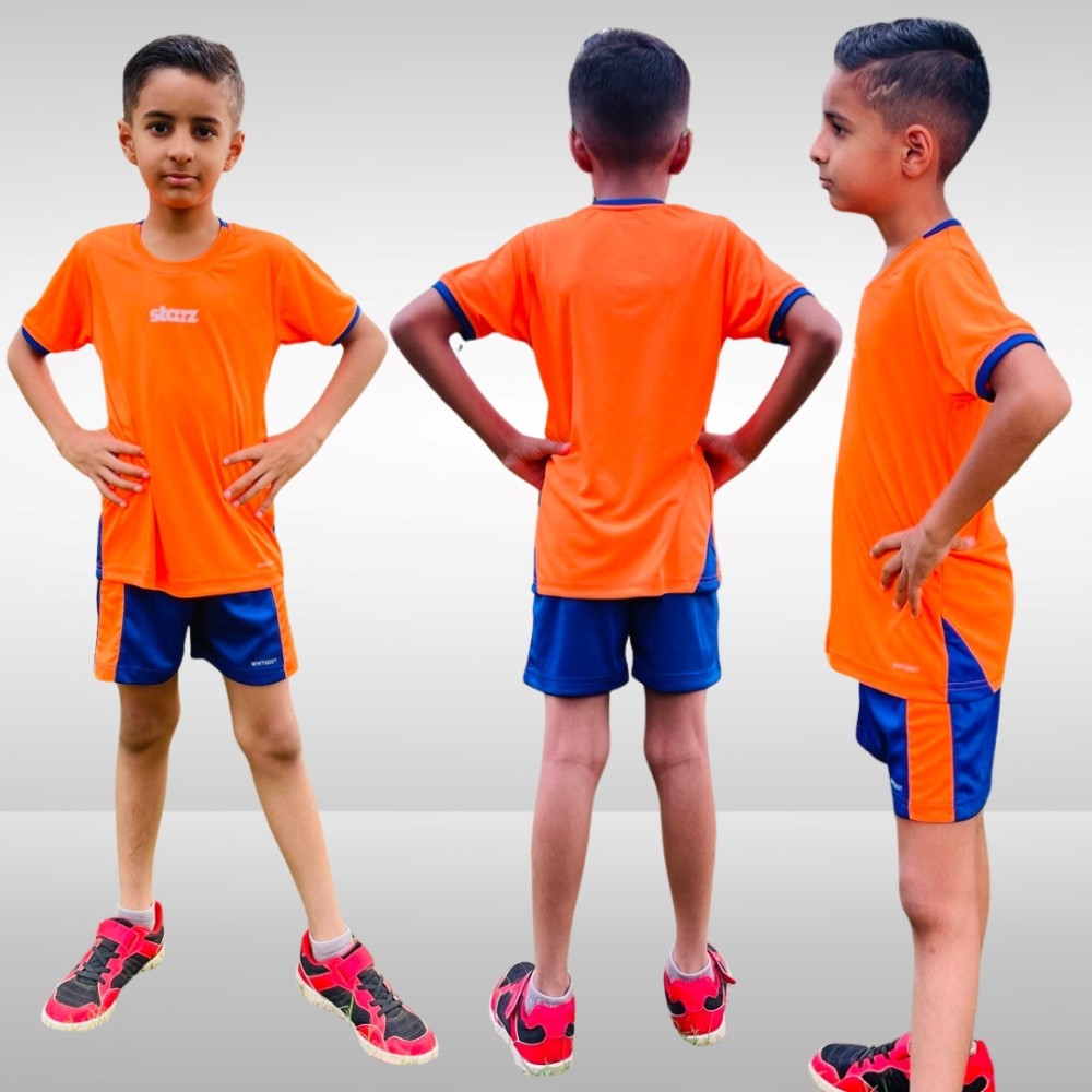 Starz Junior Orange T-shirt and Blue Shorts Set Starz Junior Orange T-shirt and Blue Shorts Set
