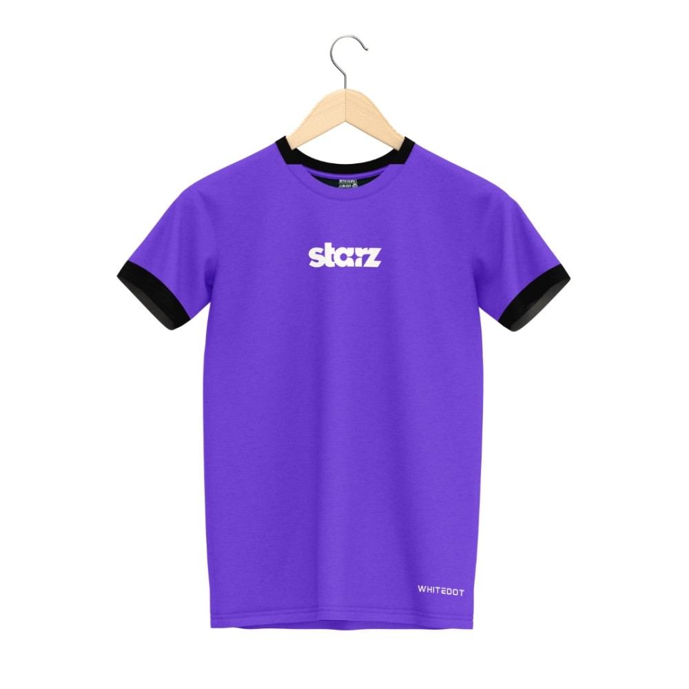 Starz Junior Violet T-shirt and Black Shorts Set Starz Junior Violet T-shirt and Black Shorts Set
