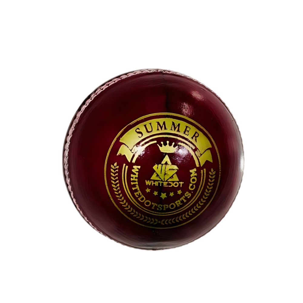 Summer Red Cricket Leather Ball - 50 Over - Pack of 2 Summer Red Cricket Leather Ball - 50 Over - Pack of 2