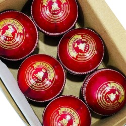 Summer Red Cricket Leather Ball - 50 Over - Pack of 2