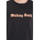 Walking Death Cotton Tshirt - Black Drop Shoulder 