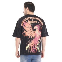 Walking Death Cotton Tshirt - Black Drop Shoulder 
