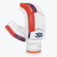 DSC Attitude Batting Gloves (Red/Blue), Boys Left