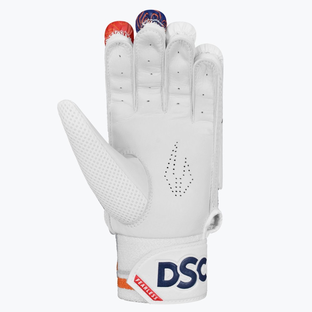 DSC Attitude Batting Gloves (Red/Blue), Boys Left