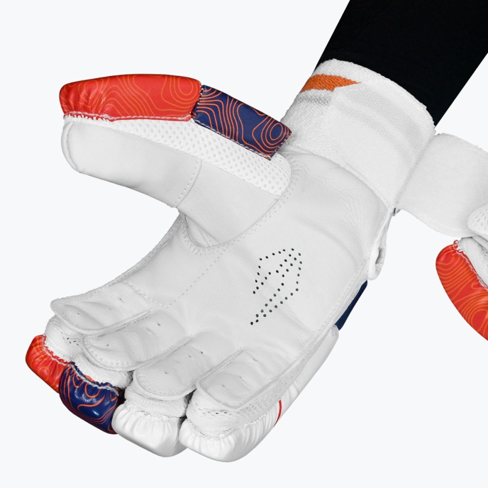 DSC Attitude Batting Gloves (Red/Blue), Boys Left