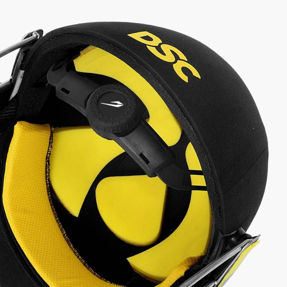 DSC Avenger Pro 2.0 Cricket Helmet, Black, Large
