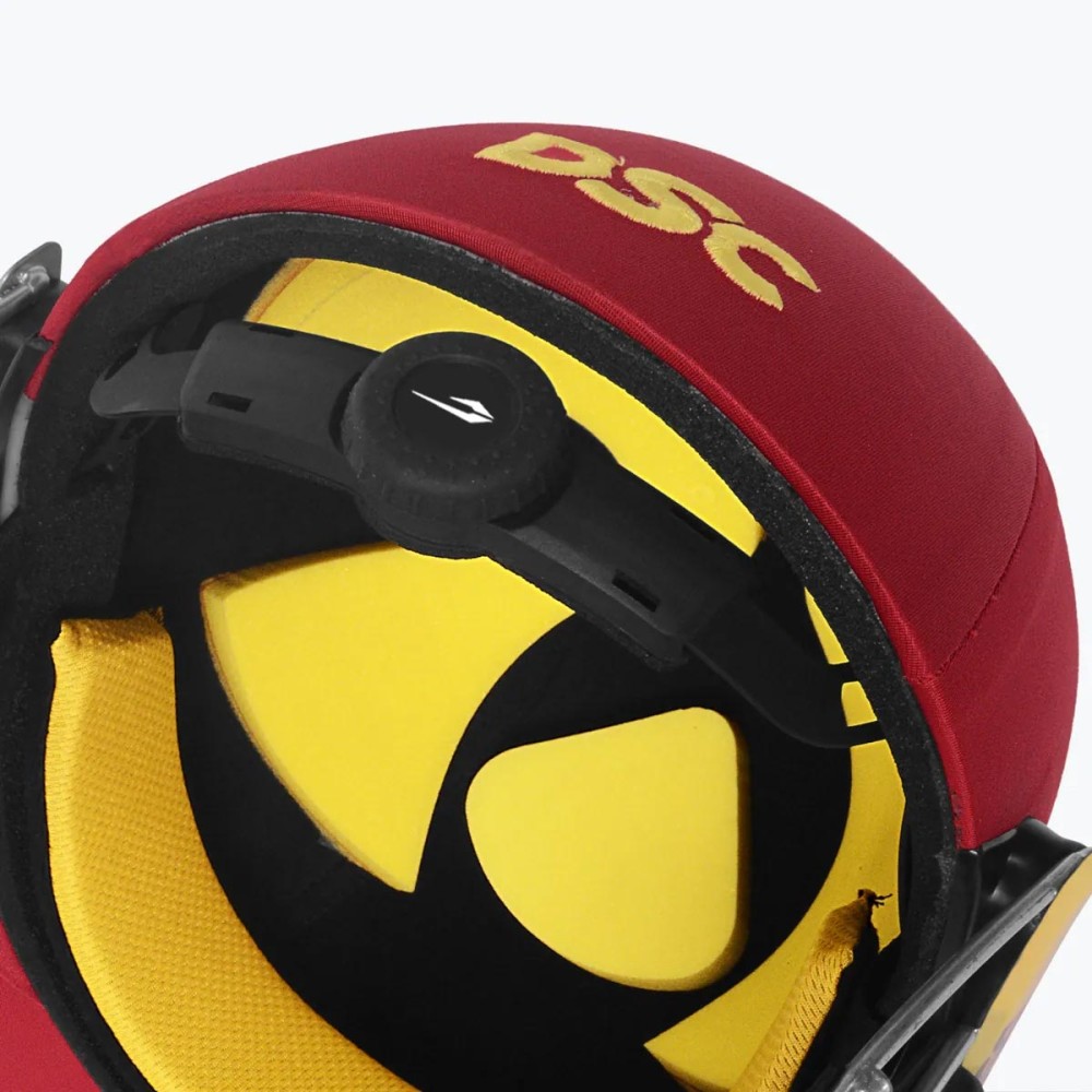 DSC Avenger Pro 2.0 Cricket Helmet, Red, Large