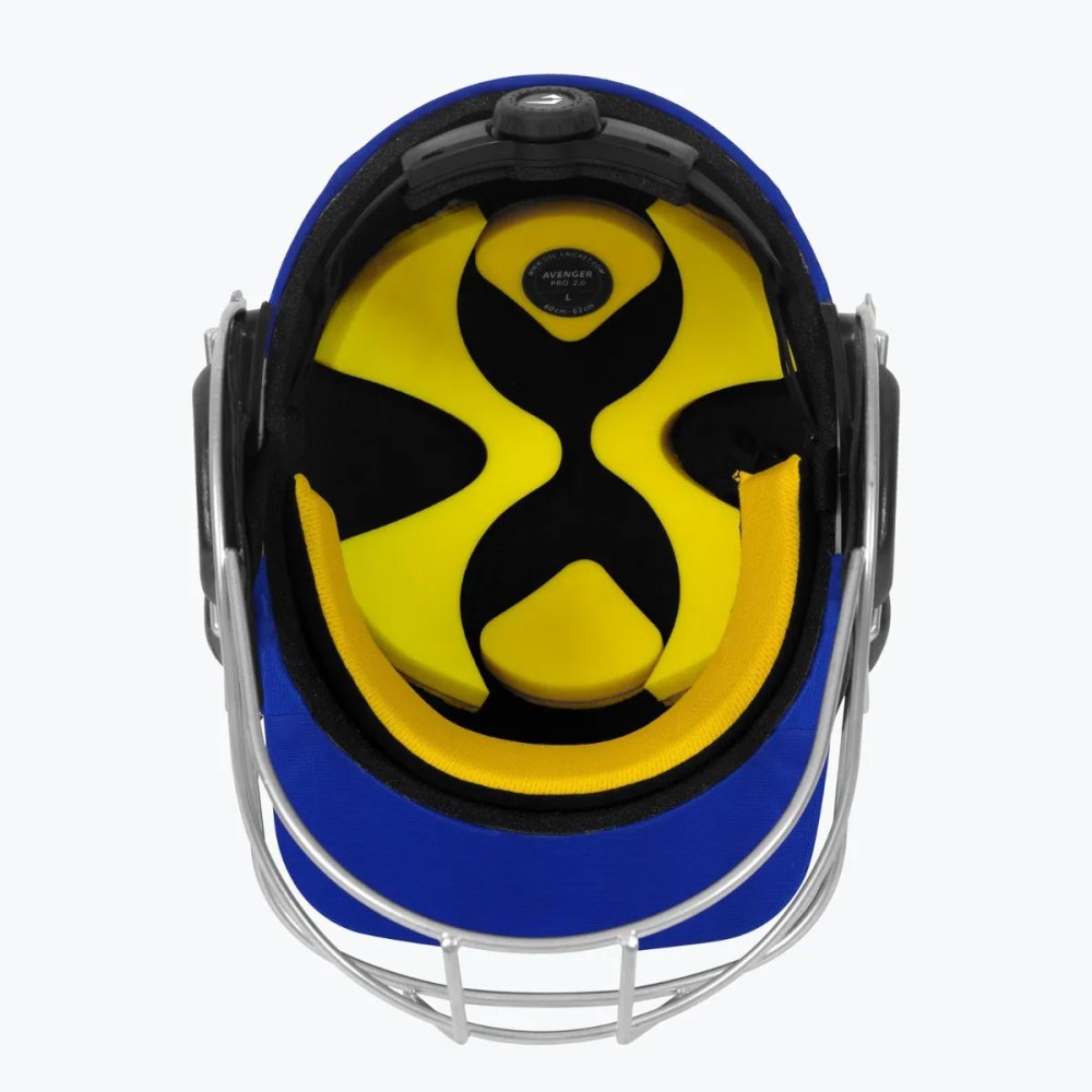 DSC Avenger Pro 2.0 Cricket Helmet, Royal Blue, Large