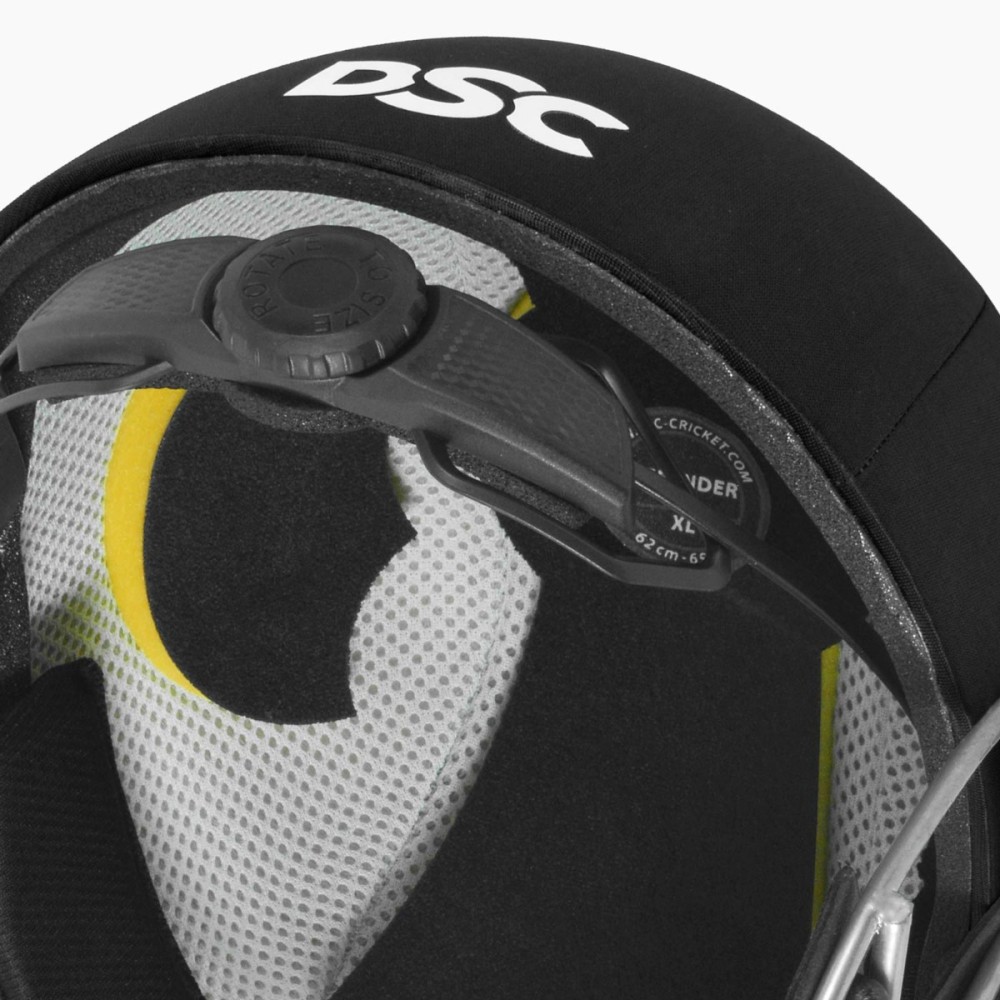 DSC Defender 2.0 Cricket Helmet, Black, Large