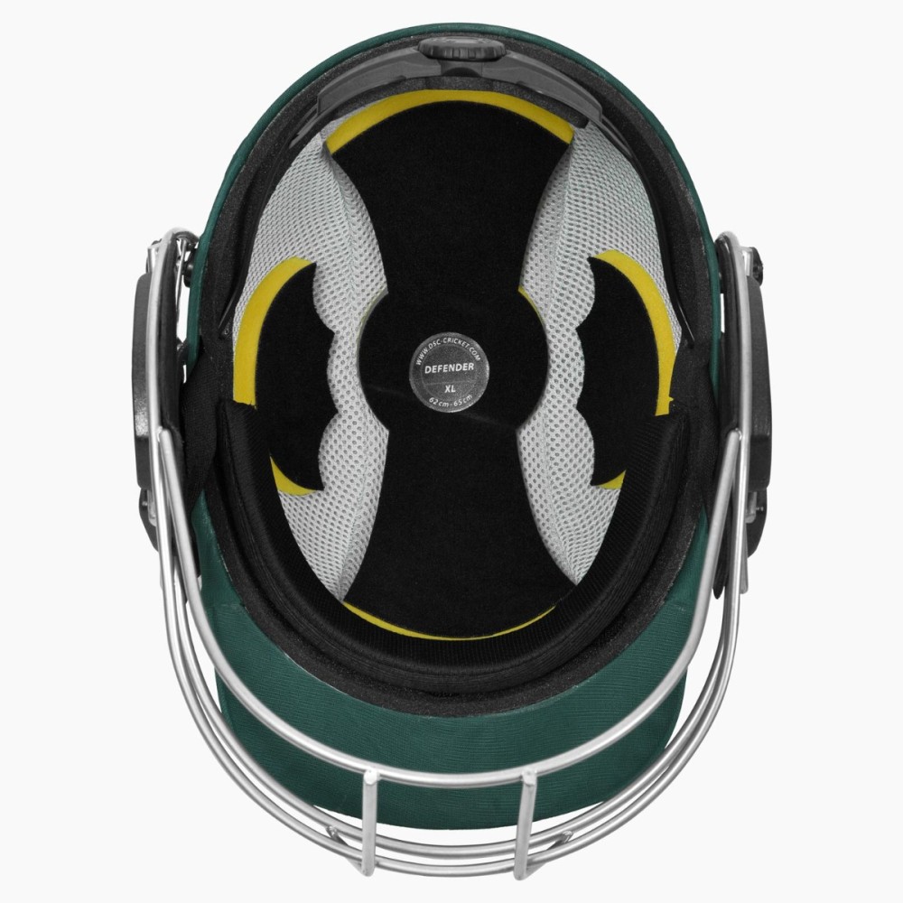 DSC Defender 2.0 Cricket Helmet, Green, Large