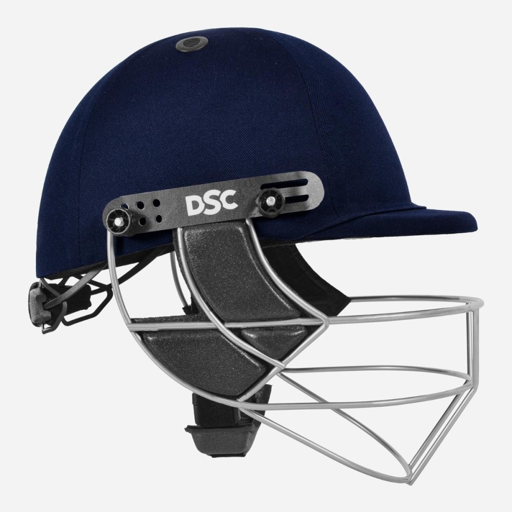DSC Defender 2.0 Cricket Helmet, Navy, Large