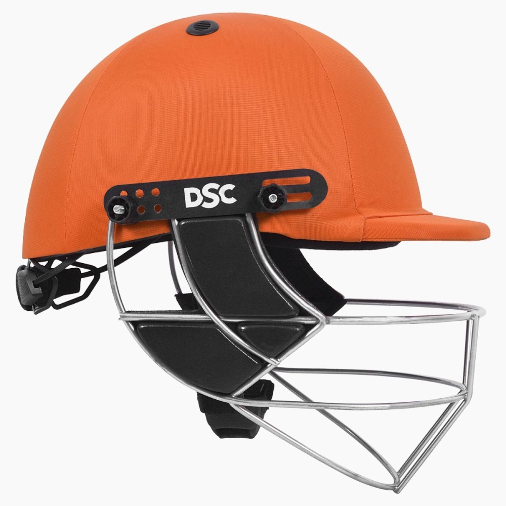 DSC Defender 2.0 Cricket Helmet, Orange, Large