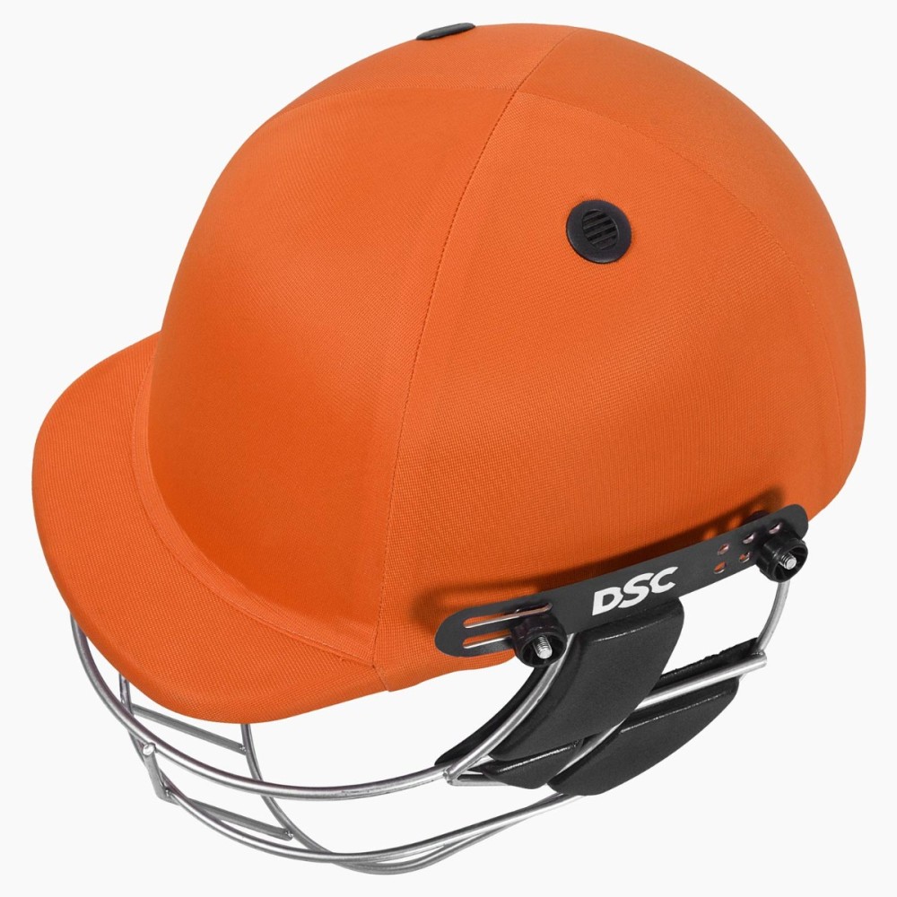 DSC Defender 2.0 Cricket Helmet, Orange, Large
