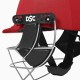 DSC Defender 2.0 Cricket Helmet, Red, Large