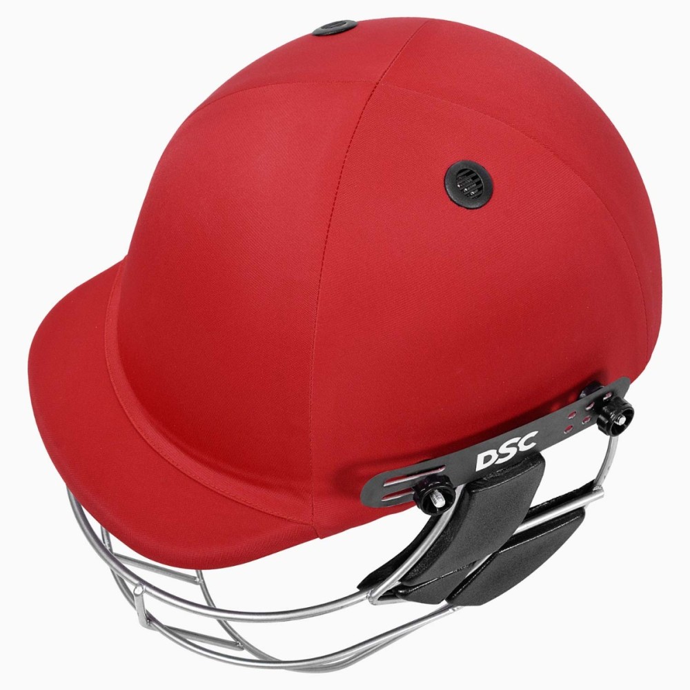 DSC Defender 2.0 Cricket Helmet, Red, Large