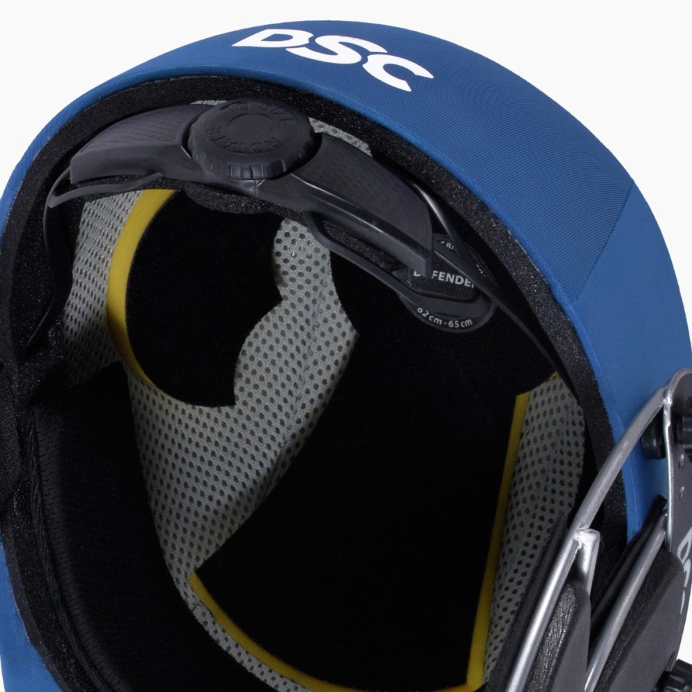 DSC Defender 2.0 Cricket Helmet, Royal Blue, Large
