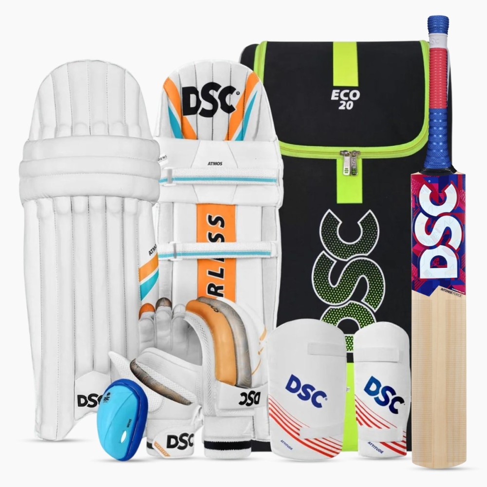DSC Economy Kashmir Willow Cricket Kit, 3, Left