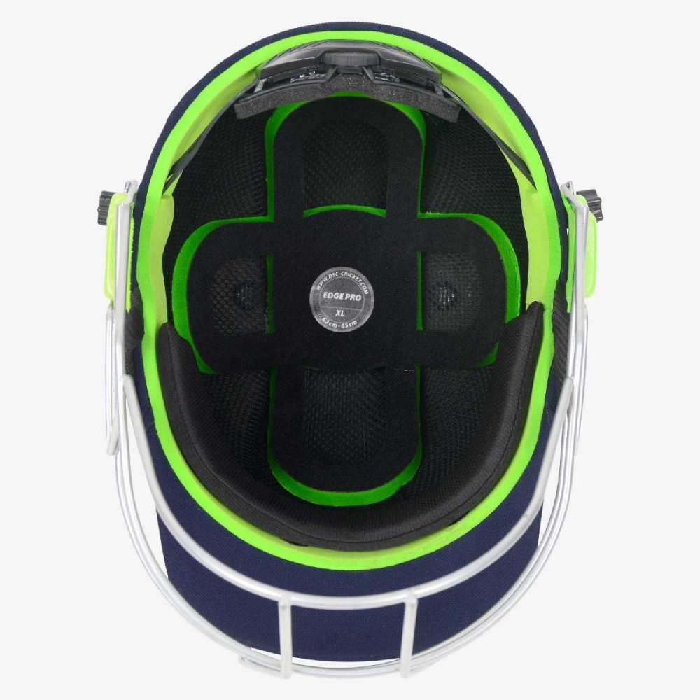 DSC Edge Pro Cricket Helmet, Navy, L