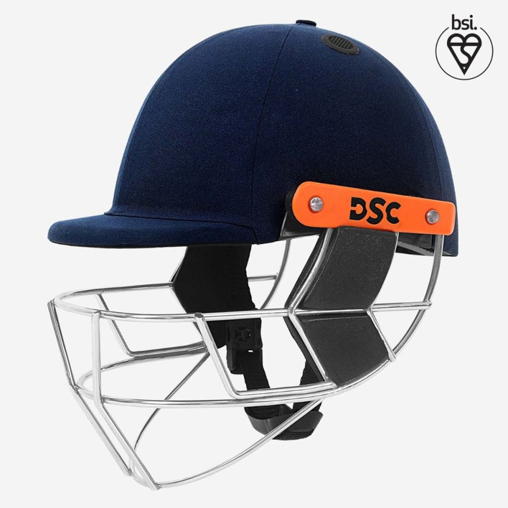DSC Empra SS Cricket Helmet, Navy, Large