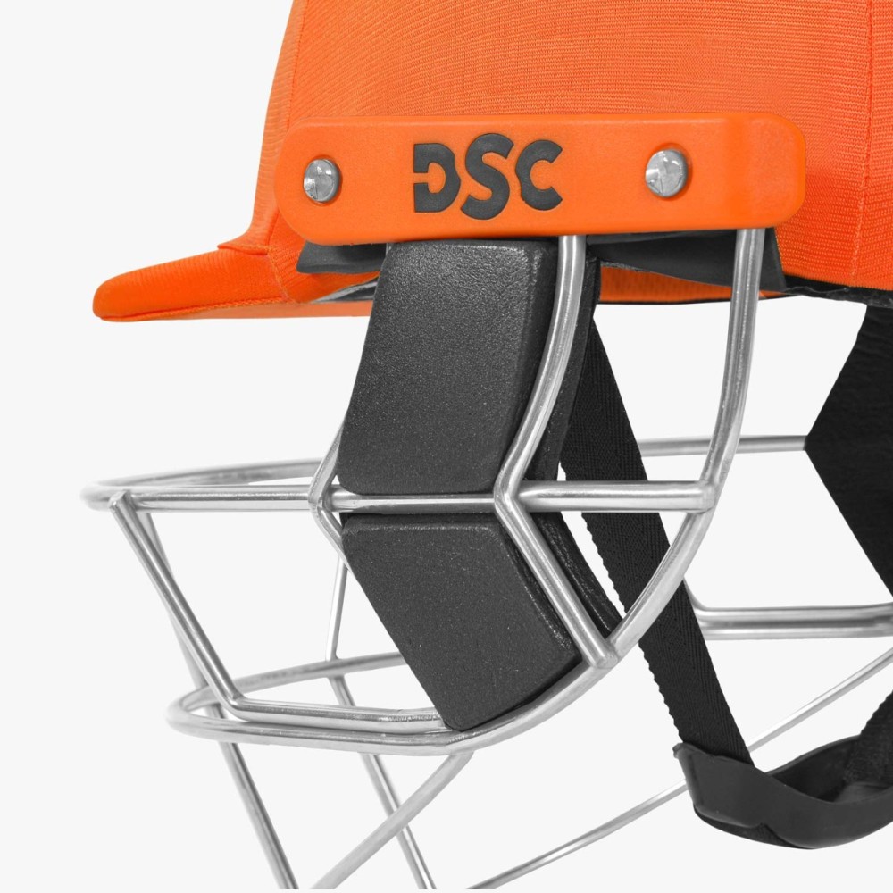 DSC Empra SS Cricket Helmet, Orange, Large