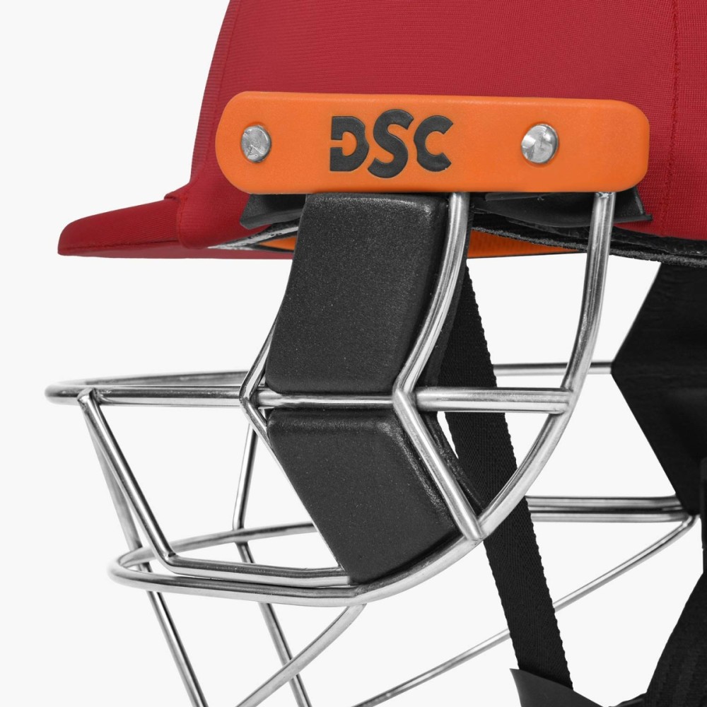 DSC Empra SS Cricket Helmet, Red, Large