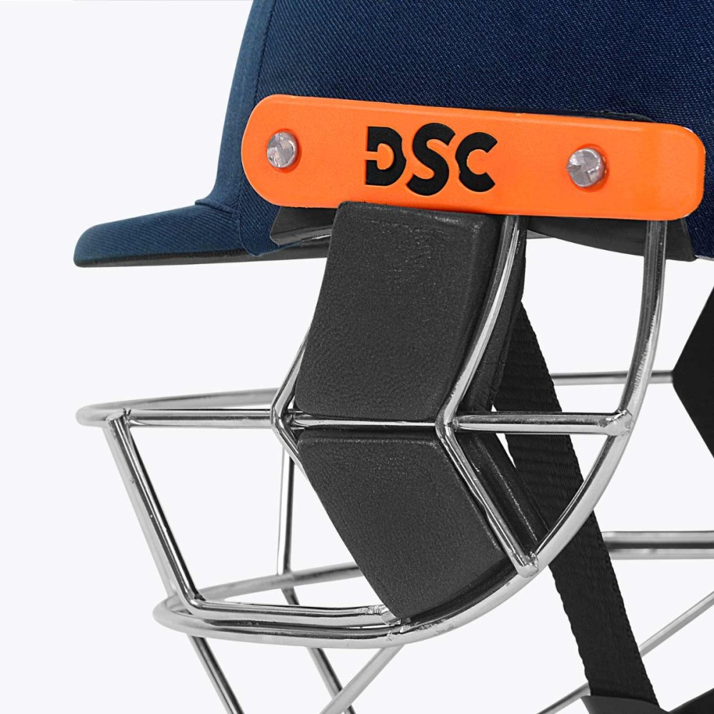DSC Empra Titanium Cricket Helmet, Navy, Large
