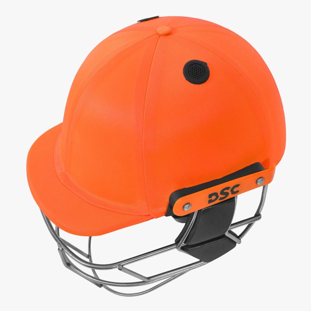 DSC Empra Titanium Cricket Helmet, Orange, Large