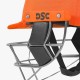 DSC Empra Titanium Cricket Helmet, Orange, Large