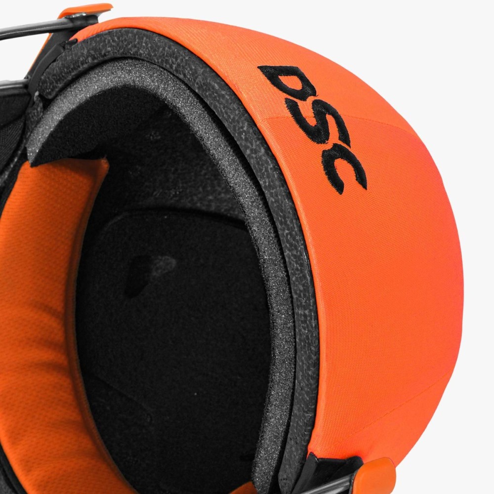 DSC Empra Titanium Cricket Helmet, Orange, Large