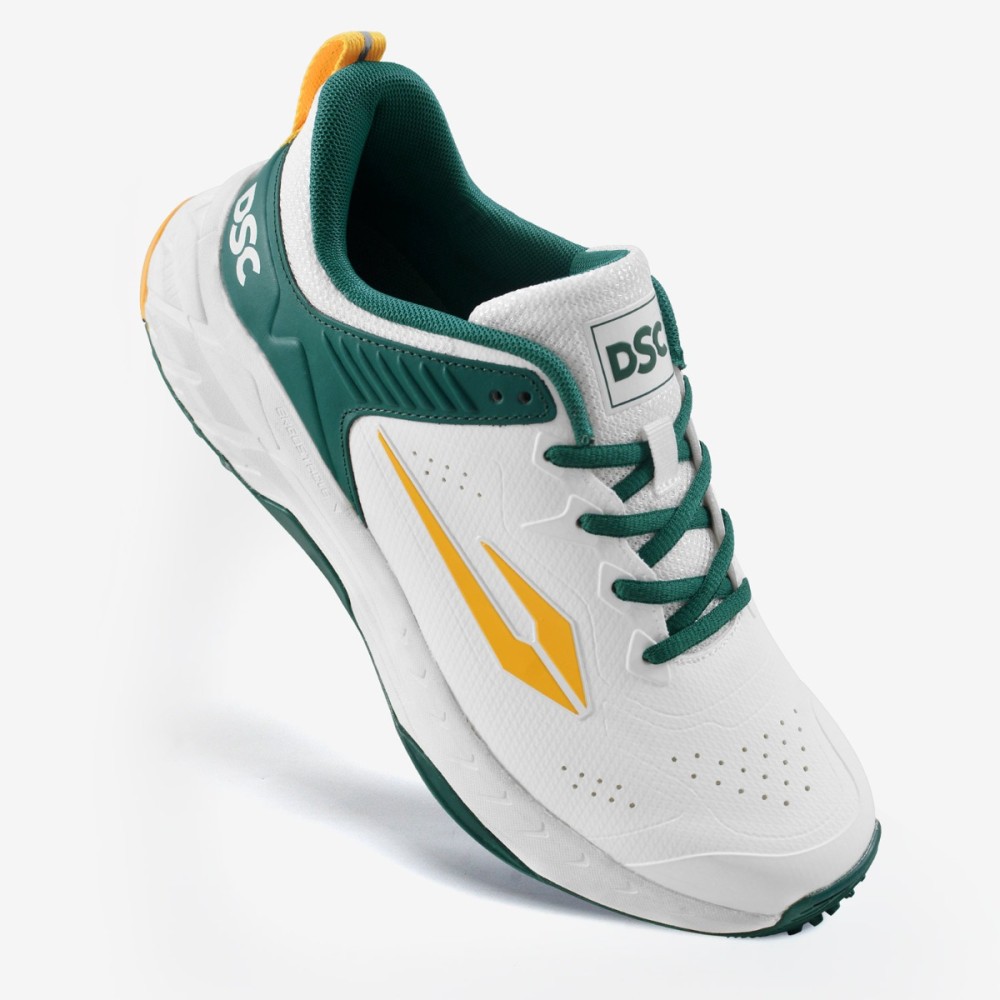 DSC EndGame Cricket Shoes (Green / Yellow), GRYL26, 10 DSC EndGame Cricket Shoes (Green / Yellow), GRYL26, 10
