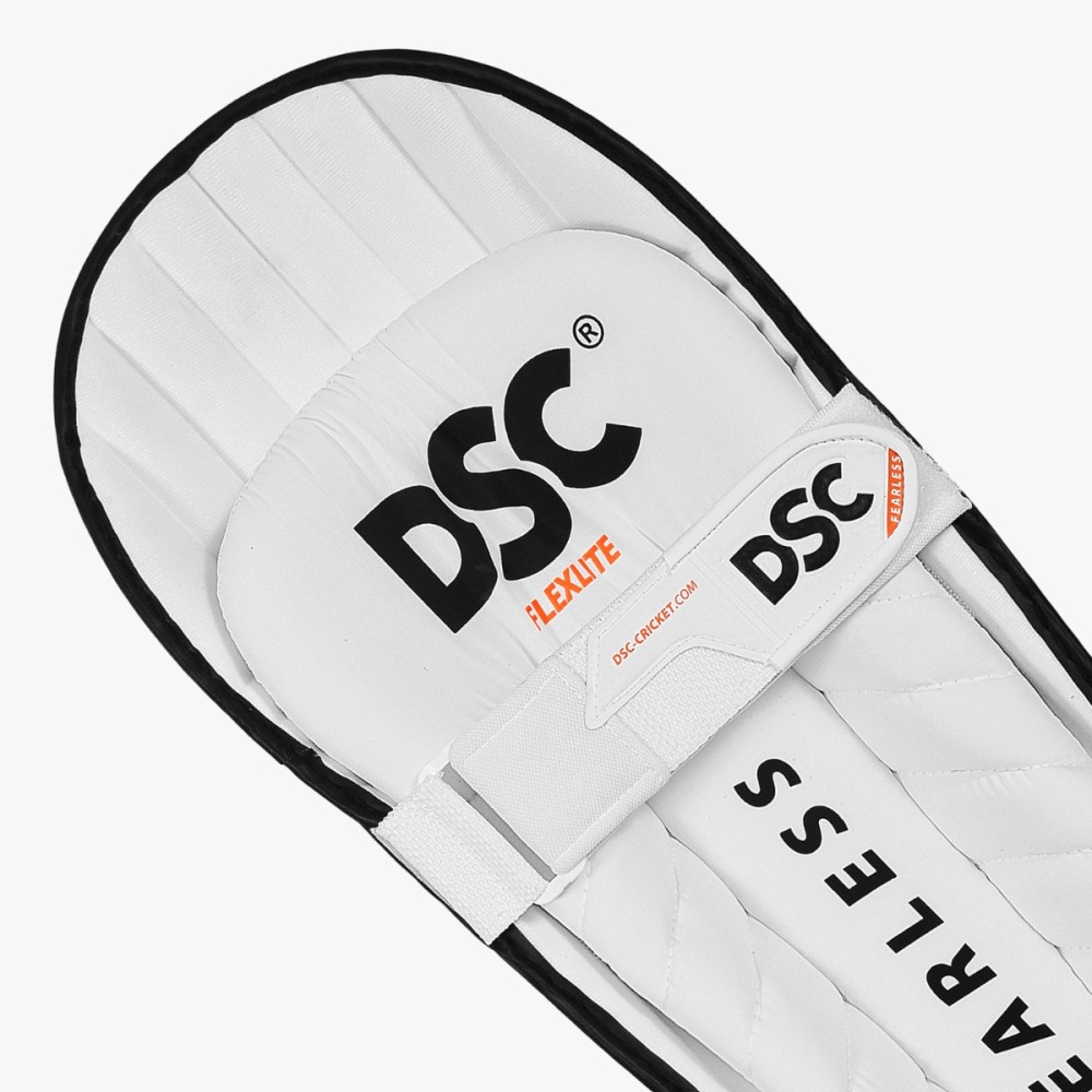 DSC Flex Lite Moulded Batting Leg Guard (Black), Mens Left
