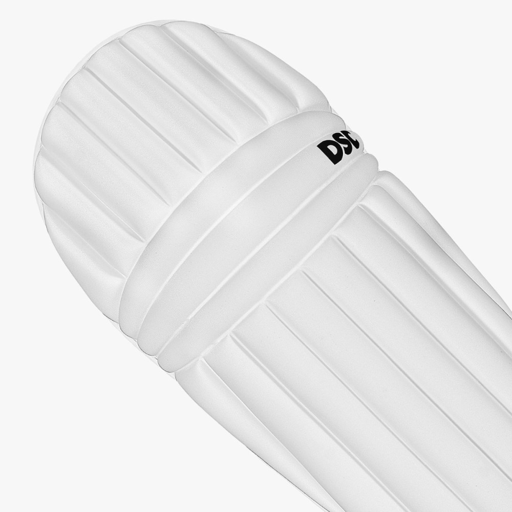 DSC Flex Lite Moulded Batting Leg Guard (White), Mens Ambi DSC Flex Lite Moulded Batting Leg Guard (White), Mens Ambi