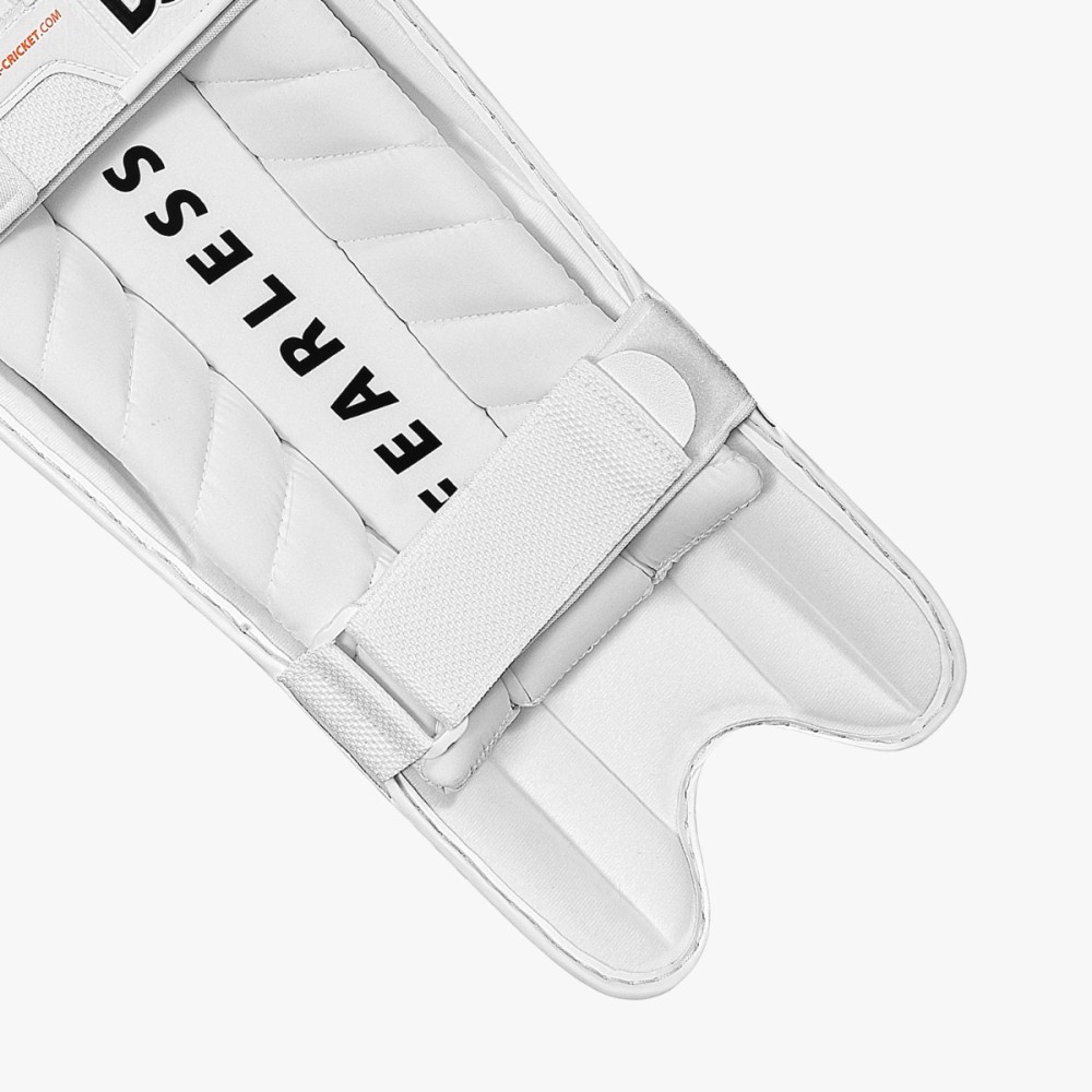 DSC Flex Lite Moulded Batting Leg Guard (White), Mens Ambi DSC Flex Lite Moulded Batting Leg Guard (White), Mens Ambi