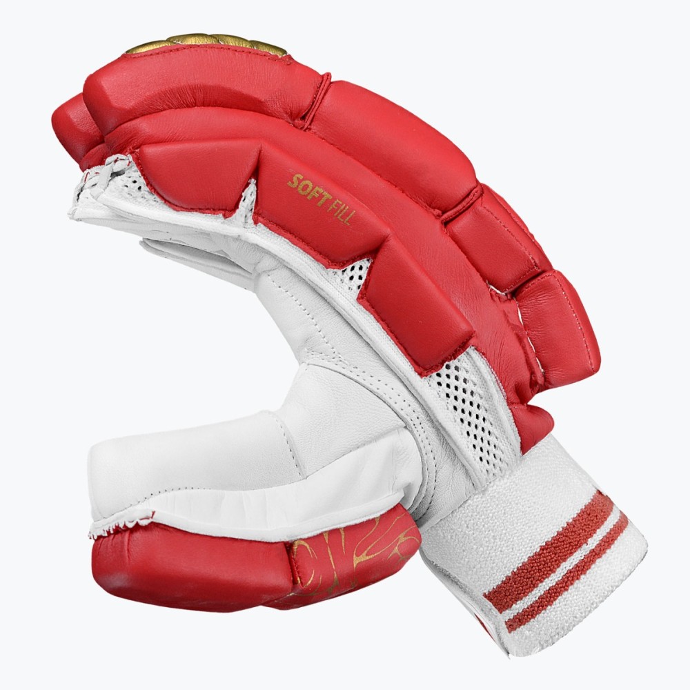 DSC Flite 20/20 Batting Gloves (Red), Mens Left