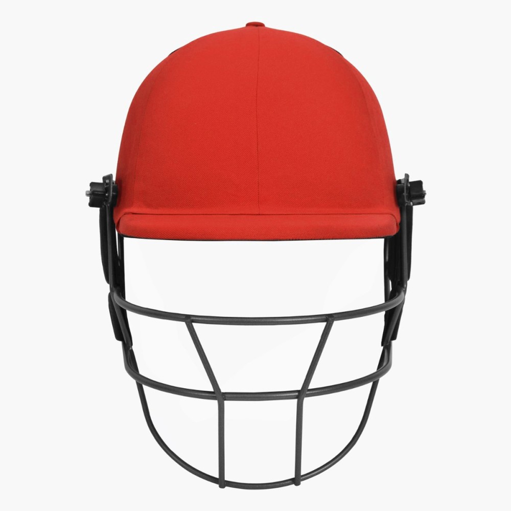 DSC Fort 44 Lite Titanium Cricket Helmet - Custom, Red, Medium