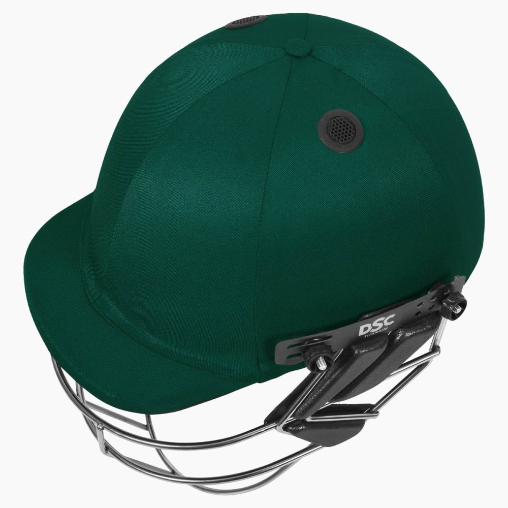 DSC Fort 44 Lite Titanium Cricket Helmet, Green, Large DSC Fort 44 Lite Titanium Cricket Helmet, Green, Large