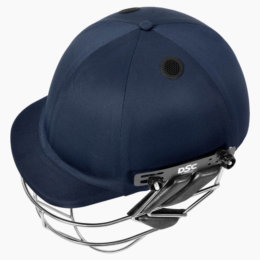DSC Fort 44 Lite Titanium Cricket Helmet, Navy, Large DSC Fort 44 Lite Titanium Cricket Helmet, Navy, Large
