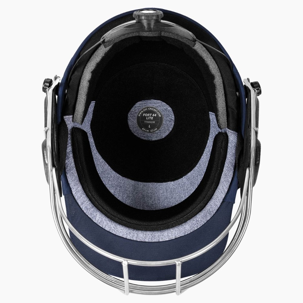 DSC Fort 44 Lite Titanium Cricket Helmet, Navy, Large DSC Fort 44 Lite Titanium Cricket Helmet, Navy, Large