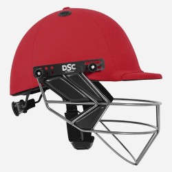DSC Fort 44 Lite Titanium Cricket Helmet, Red