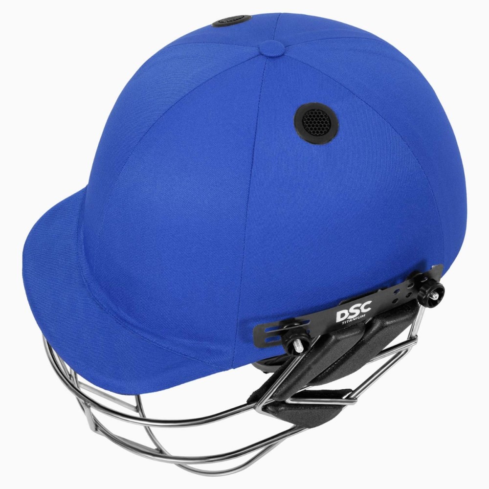 DSC Fort 44 Lite Titanium Cricket Helmet, Royal Blue, Large DSC Fort 44 Lite Titanium Cricket Helmet, Royal Blue, Large