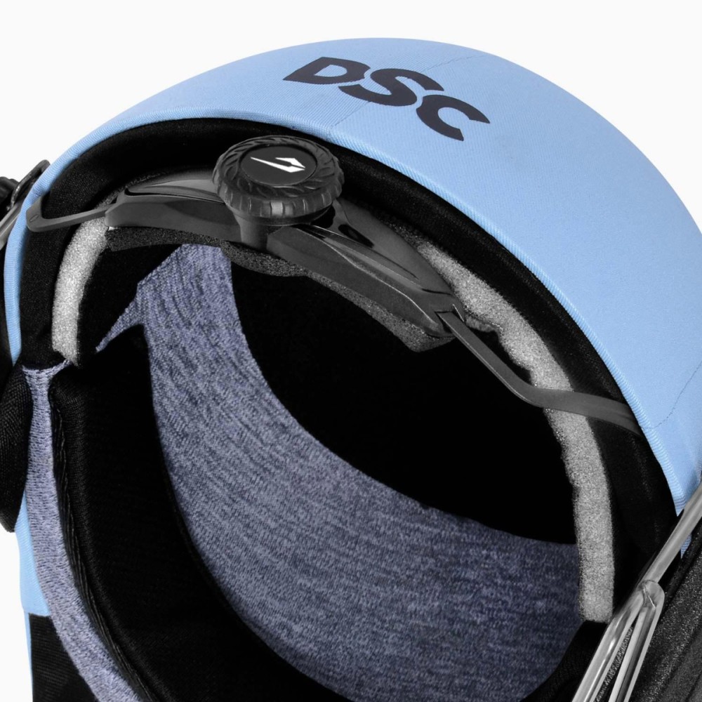 DSC Fort 44 Lite Titanium Cricket Helmet, Sky Blue, Large DSC Fort 44 Lite Titanium Cricket Helmet, Sky Blue, Large