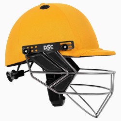 DSC Fort 44 Lite Titanium Cricket Helmet, Yellow