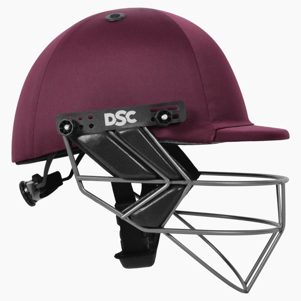 DSC Fort 44 Pro Cricket Helmet, Maroon, Large DSC Fort 44 Pro Cricket Helmet, Maroon, Large