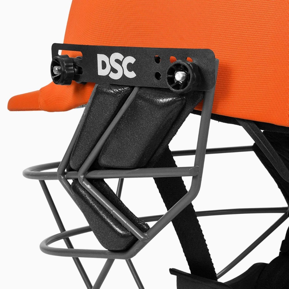 DSC Fort 44 Pro Cricket Helmet, Orange, Large DSC Fort 44 Pro Cricket Helmet, Orange, Large